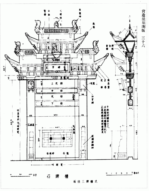 牌坊效果圖解析