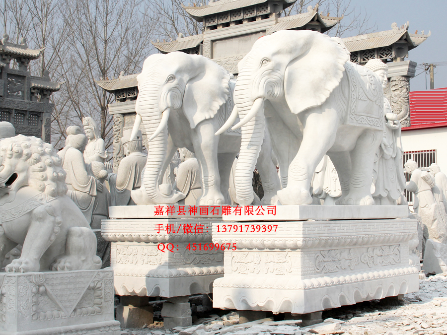 石雕大象安裝地址-寺院