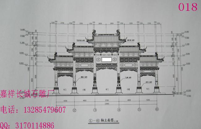 牌坊效果圖